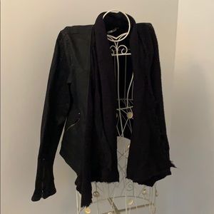 FREE PEOPLE - NEW Black washed look denim jacket!